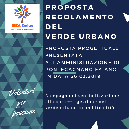 Proposta Regolamento del Verde Urbano